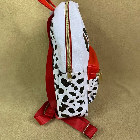 Disney 101 Dalmatians Mini Backpack Purse Spotty Dog Face Kids Travel Bag NWT - Picture 3 of 7